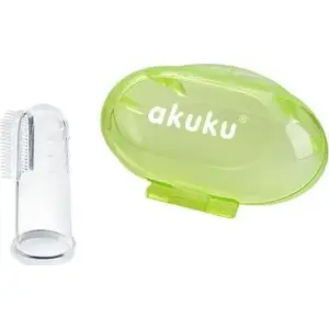 Детская зубная щетка akuku AKUKU-3511 для первых зубов с защитным футляром