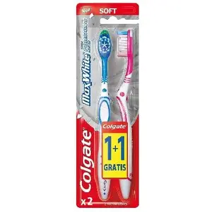 Зубная щетка Colgate MaX White мягкая 1+1 набор