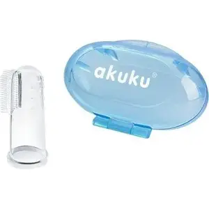 Детская зубная щетка akuku AKUKU-351 для первых зубов с защитным футляром