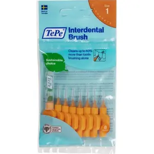 Starpsuņu birstes TePe 0,45 mm, 8 gab. — TePe starpsuņu birste 0,45 mm