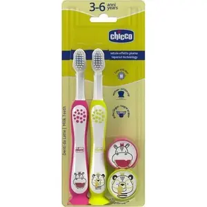 Zobu suka CHICCO Hipcio i Panda modelis 174744, bērniem 3–6 gadi