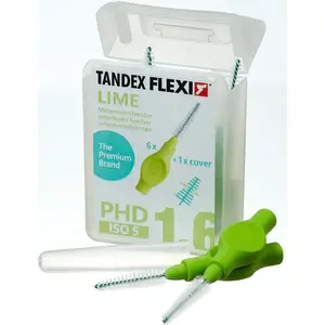Tandex Flexi konusveida zobu birstes, laims (zaļas), komplekts 6 gab.