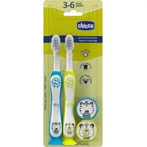 Zobu suka CHICCO 174751 bērniem 3–6 gadi — tīģeris un panda