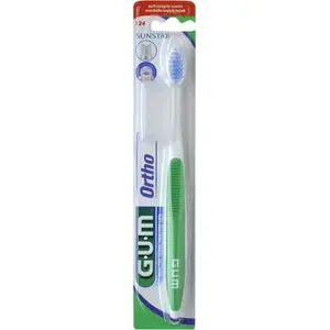 Toothbrush SUN STAR Sunstar GUM Ortho model 124 — orthodontic toothbrush for braces