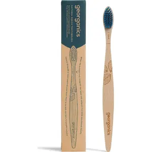 Toothbrush Georganics wooden beech handle FIRM - eco-friendly manual toothbrush
