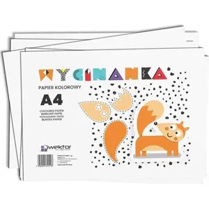 Colored paper pad Wektor A4 8K cut-out sheets, 20 pieces