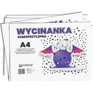 Pašlīmējošs dekoratīvais papīrs A4 10 loksnes, Wektor