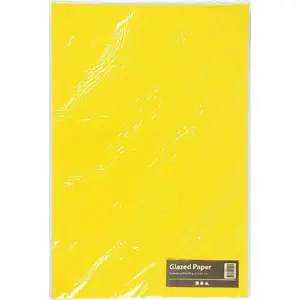 Papīra loksnes Vertiv Glanspapir Play Cut 32x48 cm dzeltenas 25 loksnes