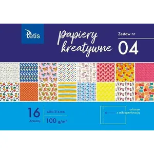Creative Paper Pack Tetis A5/16K set of 4 sheets