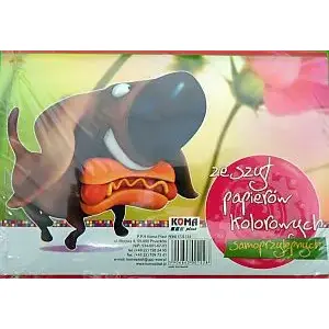 Notebook of self-adhesive colored papers B5 KOMA-PLAST