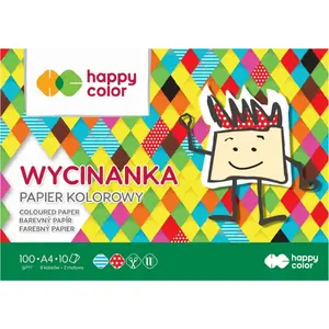 Paper pad Happy Color Blok Wycinanka A4 10 sheets 100 g/m²