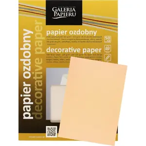 Декоративная бумага Galeria Papieru A4 120 г/м² Nature тёмно‑бежевый, 50 листов