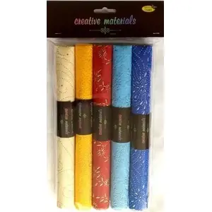 Handmade Decorative Laid Paper Protos 140 g/m², 25 x 35 cm, pack of 5 sheets