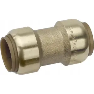 Муфта на защёлке PEGLER YORKSHIRE 22 мм – прямая сантехническая соединительная деталь, модель 45121