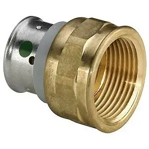 Viega pipe fitting transition 20 x 1/2 in brass, polished