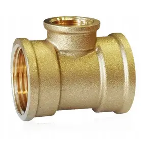 Brass reducing tee Fitting SF50N-1X1/2 – 1 x 1/2 in, reduced threaded plumbing fitting