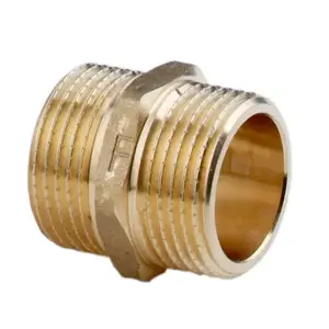 Медный ниппель FERRO N04Z 3/4" — сантехническое соединение, наружная резьба