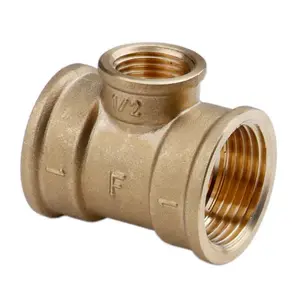 Медный тройник FERRO T08Z 3/4" x 1/2" x 3/4" (гребёнка резьбовой)