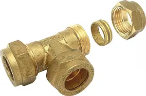 Тройник компрессионный Comap 15 JEVCO (скручиваемый) — 15 мм