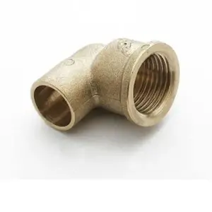 IBP brazed elbow 90° fitting 18 x 1/2 inch, copper plumbing joint