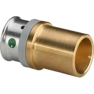 Viega pipe insert fitting 20 x 22 mm, brass, polished (model 608125)