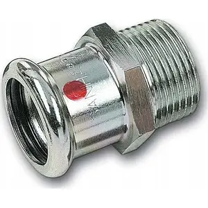 Copper-steel transition fitting SANHA model 124243G1534 d15×3/4" for plumbing connections