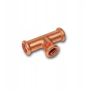 SANHA press SOLAR tee 35x35x35 — SANHA metal press fitting for solar/heating systems