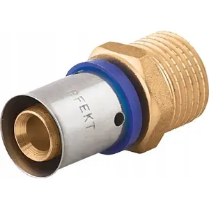Perfexim pressure pipe fitting nipple 16 x 3/4 (type U) for press connection, model 731