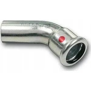 SANHA Therm 45° elbow press fitting 76.1 mm for heating and plumbing systems