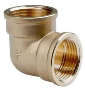Латунный угольник-муфта FERRO K06Z 5/4" резьбовой резьбовой