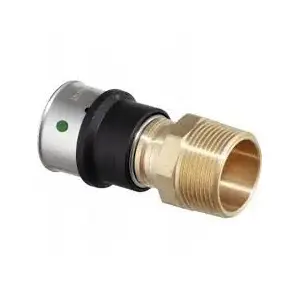 Переходная фитинг VIEGA 20 x 3/4 из латуни, полированная