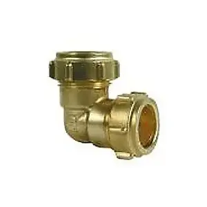 Compression elbow Conex 18x18 mm brass 90° fitting FF-1020401