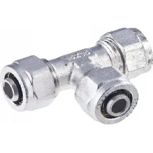 Brass compression tee Comap TurboSKIN 20×20×20 (screwable) model 9467051-02