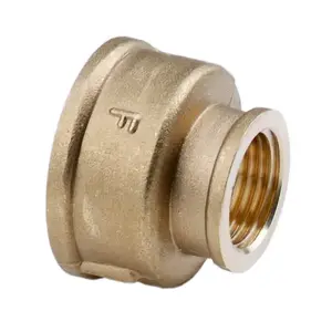 Медная (латунная) редукционная муфта FERRO M14Z 6/4" x 5/4" желтая