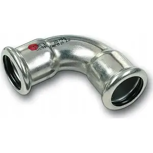 SANHA 90° двухраструбный отвод SANHA-Therm ZWxZW 42 для санит. и отопит. систем