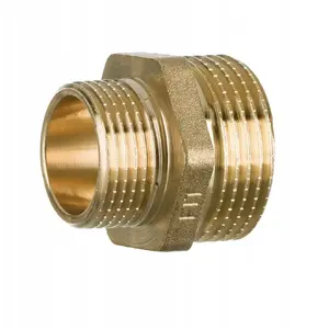 Brass Reducing Nipple Fitting 3/4" x 1/2" — Fitting SF56-3/4X1/2