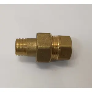 Прямая компрессионная латунная соединительная муфта Valvex TWIST Złączka (удлинённая версия L500) Ø38