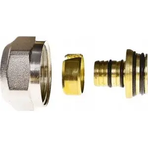 Eurokonuss savienojums QIK AR/017 G 3/4" x 17x2,0 — santehnikas savienotājs