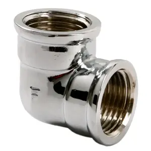 Угольник для сантехники FERRO K03C хромированный 1/2" — уголок для водопроводных труб