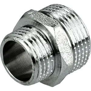 Медный редукционный ниппель хромированный Perfexim G 1/2" x F 3/4"