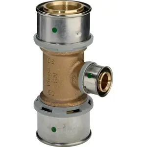Тройник для труб VIEGA 32 x 25 x 25 мм медный, блестящий (DWZ)