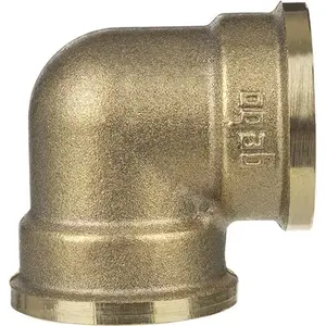 Misiņa 90° savienojuma elkoņš GEBO 1 1/2" (modelis 90-8BR)