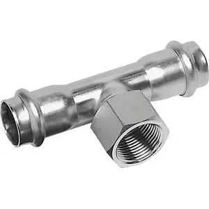 SANHA NiroSan-Press stainless steel press tee 35 x 1¼ x 35 mm