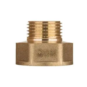INVENA редукция муфтово-резьбовая ZM-10-153, переходник внутренняя/наружная резьба 3/4" x 1/2"