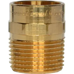 IBP misiņa nipelis 22 x 3/4 (modelis 4243G022006000) ūdensvada savienojumiem
