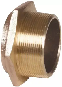 Brass nipple IBP 18 x 1/2 inch, model 4243G018004000, threaded pipe fitting