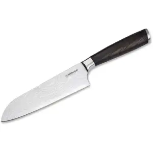 Kitchen knife boker Solingen Meisterklinge Damask Santoku — boker 130952DAM