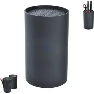 Knife stand ORION Ori_540517 black — freestanding countertop knife holder