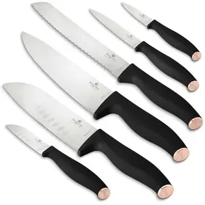 Kitchen knife set berlinger haus BH-2949 Black Rose — 6-piece cutlery set