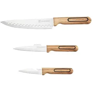 Kitchen Knife Set BERGNER BG-39420 Charcoal - multi-piece set, stainless steel blades, ergonomic handles